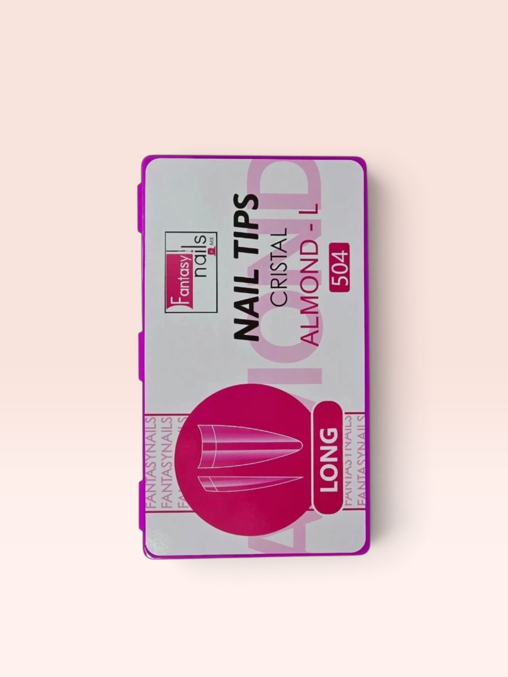 Tips Cristal Almond Long 504 pzas