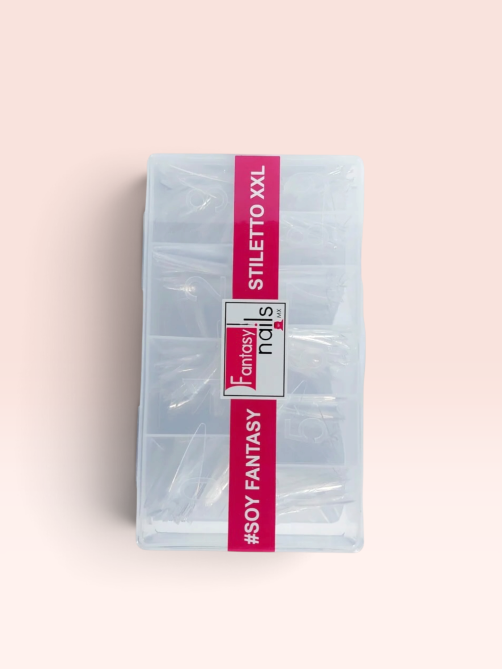 Tips Stiletto Cristal 500 pzas