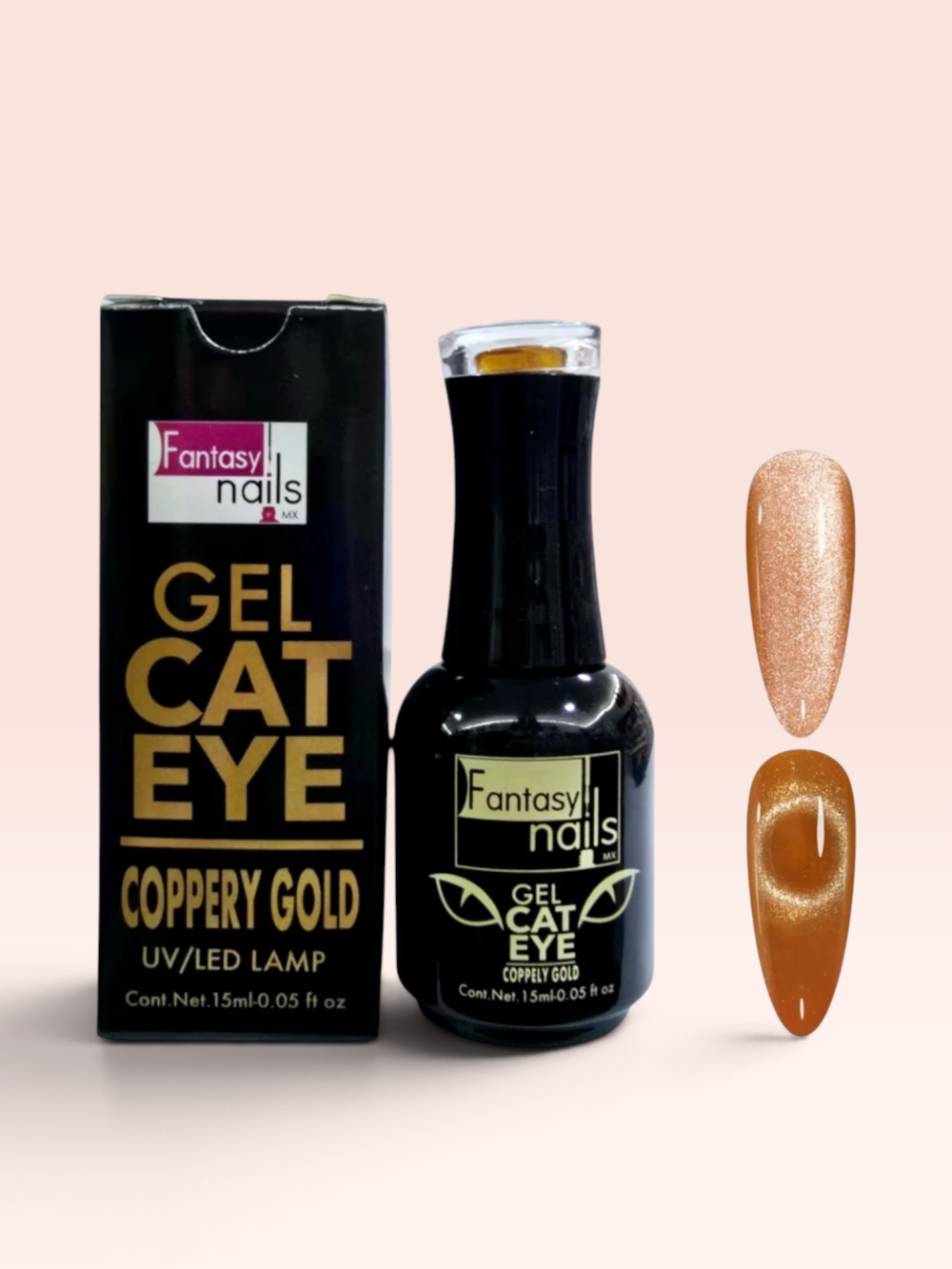 Gel Cat Eye Coppery Gold