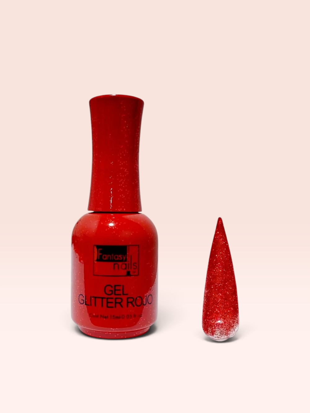Gel Glitter Rojo